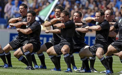rugby spieler neuseeland tanz